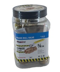 4 ProLine Series 3/4 in. Brass Full Port Ball Valve SWT x SWT 4-Pack 107-854J4