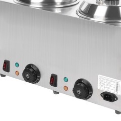 Nacho Cheese Dispenser w/Pump 2x2L Hot Fudge Caramel Warmer Commercial 1600W NEW