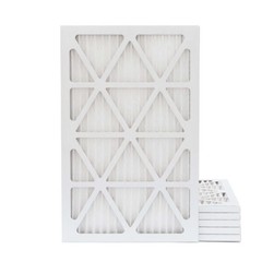 16X25X1 MERV 13 Pleated AC Furnace Air Filters. 6 Pack. Made in USA