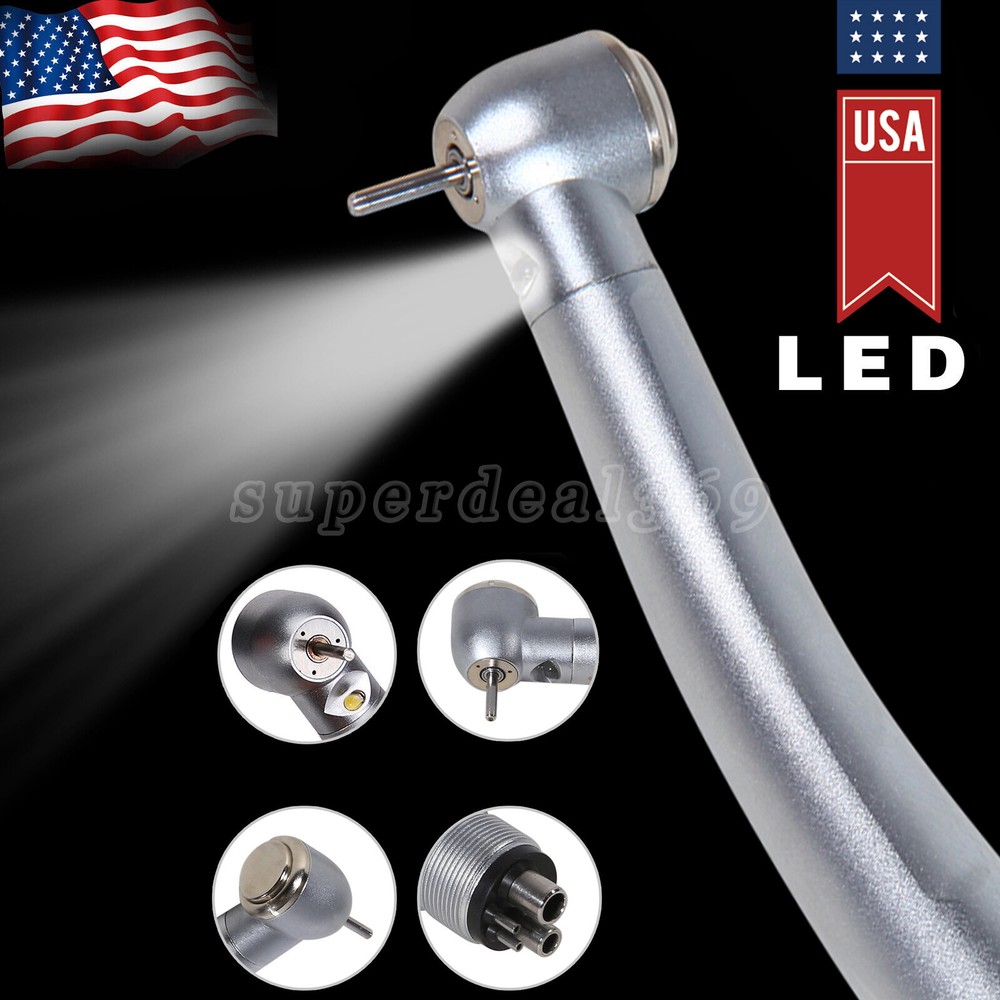 Dental LED Fiber Optic High Speed Handpiece E-generator 4hole Kavo Style UDM4