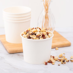 Karat Earth Eco-Friendly 10oz Paper Food Container (90.8mm), White – 1,000 ct