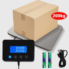 200kg 440lbs LCD Digital Postal Parcel Scales Platform Postage Shipping Weighing