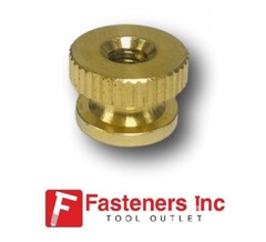 1/4″-20 Solid Brass Decorative Knurled Thumb Nuts
