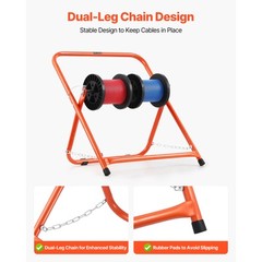 Foldable Wire Spool Rack Heavy Duty Cable Caddy for Electrical Industrial Retail