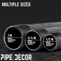 3/4 in. X 18 in. Black Pipe 4 Pack