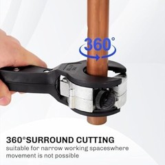 Portable Ratcheting Tube Cutter, Cuts Copper, PVC, Soft Metal Pipes