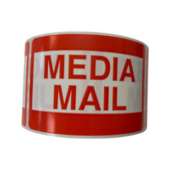2×3, MEDIA MAIL, 500 labels per roll, 1-60 Rolls