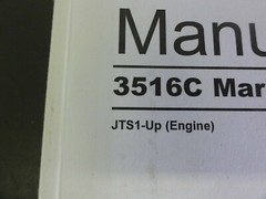 Caterpillar CAT 3516C Marine Auxiliary Parts Manual SEBP4550-06 JTS1