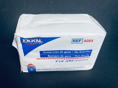 Dukal Cotton Gauze Sponge 8 Ply 4 x 4 in. 9 Packs with 200 Sponges Each
