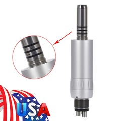 ASkeadnt Dental Inner Channel Slow Low Speed Air Motor Handpiece 4 Hole E-type