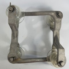 Case Span Bracket RH ALCOA P207/FC SE1 4 Glass Insulators Telegraph Phone 1950s