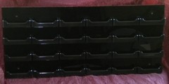 Dazzling Displays 24-Pocket Black Acrylic Wall-Mount Business Card Holder