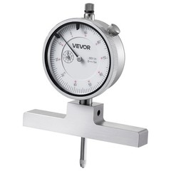 VEVOR Depth Gauge Micrometer 0-22in Range with 4 Anvils and 6 Rods Precision
