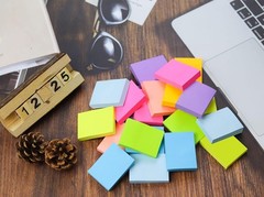 Bright 1.5×2 Inch Sticky Notes – 24 Pads, 8 Colors for School, Home & Office Use