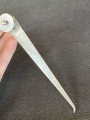 RARE Antique Starrett 6″ Outside Locking Joint Calipers EARLY 1885 DESIGN PATENT