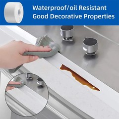 1/2/3.2M PVC Self-adhesive Sealing Tape Waterproof Oil-Proof Kitchen Sink Edge
