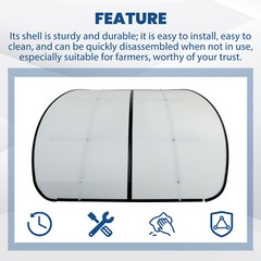 White Tuff Top Tractor Canopy 48″ X 52″ For 2″ x 2″ or 2″ x 3″ ROPS