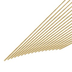 2mm x 305mm Brass Round Rod, Metal Solid Shaft Rods Lathe Bar 20pcs
