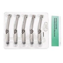 Triple Water Spray 10Pcs Dental High Speed Handpiece Push Button 4Hole Autochuck