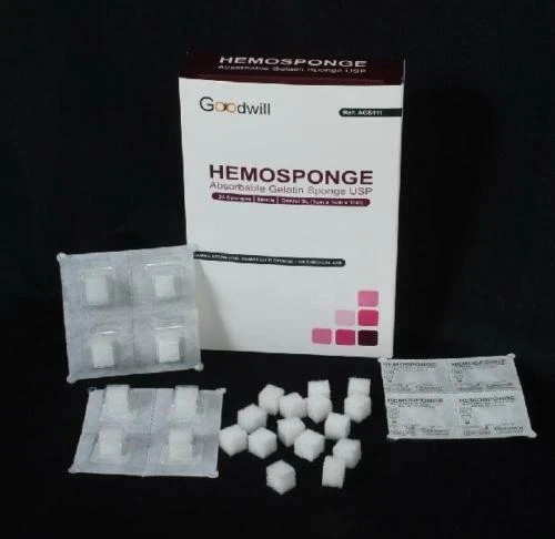 DENTAL HEMOSPONGE ABSORBABLE GELATIN SPONGE STERILE SPONG.