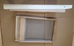 2 Cedar Bee Hive Screened Bottom Boards and 2 Inner covers–Langstroth 8 Frame