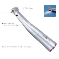 Dental 1:5 Increasing Contra Angle Fiber Optic Handpiece w/E-type Electric Motor