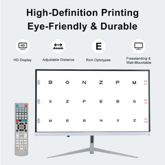 Frameless 21.5-inch LCD optometer vision test projector display for eye exams