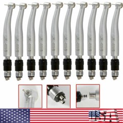 10 NSK Style Dental High Speed Turbine Handpiece with Quick Coupler Swivel 4Hole