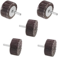 5PCS 2x1x1/4″ Flap Wheel Sander for Drill Flapper Sanding Grinding 40 60 80 Grit