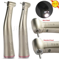 X95L Dental 1:5 LED Fiber Optic Contra Angle Handpiece Red Ring fit NSK Ti-MAX