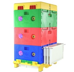 BeeHive Plastic Langstroth Size – 3 layers INSULATED Plastic Beehive- 3 LAYERS
