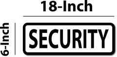 SECURITY 6″X18″ WHITE BLACK MAGNETIC VEHICLE SIGNS TO FIT VAN CAR TRUCK OR SUV