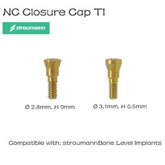 Closure Cover Screw RC/NC Fits Straumann ITI Bone Level/BLT Healing Abutment Cap