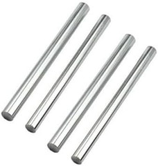 4PCS Pure Zinc Rod 100Mm X 10Mm, High Pure Zinc Rods, High Purity 99.995%, Lengt