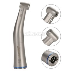 Dental 1:1 Fiber Optic LED Contra Angle Handpiece 4 Spray Push Button for NSK po