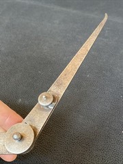 RARE Antique Starrett 6″ Outside Locking Joint Calipers EARLY 1885 DESIGN PATENT