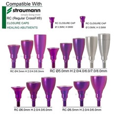 Healing Abutment NC/RC Cover Screw Healing Components fit Straumann BL/BLT