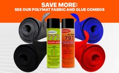 Polymat 797 Hi-Temp Spray Adhesive Marine hi temperature water resistant 13oz
