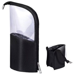 Travel Makeup Brush Holder Organizer Zipper Cosmetic Bag Portable Toiletry Pouch