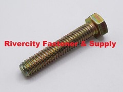 3/8-16 x 2 Tap Bolts Grade 8 Hex Head Screws 3/8x16x2 Full Thread 3/8×16 x 2″