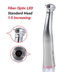 Dental 1:5 LED Fiber Optic Contra Angle Handpiece Standard Fit NSK Ti-MAX X95L