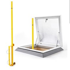 Roof Hatches Ladder Safety Post | Roof Top Safety Hatch Safety Post