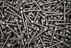 (250) Coated Outdoor Tek 1/4 x 2 Hex Washer Head Self-Drilling Screws IHW 1/4″