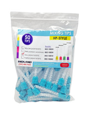 50/PK Dental HP Green/Teal 6.5 mm Impression Heavy Body Mixing Tips
