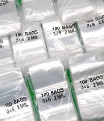 3000 Zip Seal Top Lock Bags 3×5 Clear 2 Mil Reclosable 3″x5″ Squeeze Slide Lock