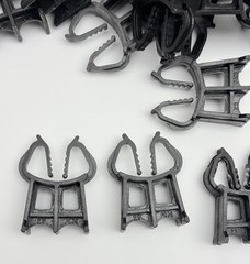 Lot of 100, Spillman, Plaschairs 25NP20 Plastic Rebar Chair 1″ Cover, Black