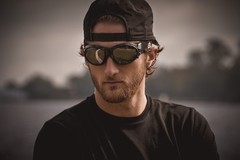 Birdz Eyewear Eagle Motorcycle Goggles (Black Frame/Smoke Lens)
