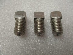 1/2-13 x 3/4″ Square Head Set Screws 18-8 Stainless Steel Cup Point (3 pcs.) USA