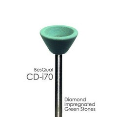 Zirconia – Diamond Impregnated Green Mounted Stones – All Sizes