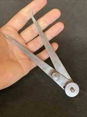 RARE Antique Starrett 6″ Outside Locking Joint Calipers EARLY 1885 DESIGN PATENT